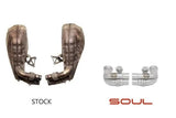 Kies-Motorsports Soul Performance Porsche 997 / 997.2 GT3 Side Muffler Bypass Pipes (Valved)
