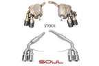 Kies-Motorsports Soul Performance Porsche Macan S / GTS / Turbo 3.0 / 3.6TT Resonated Muffler Bypass Exhaust 2014-2018