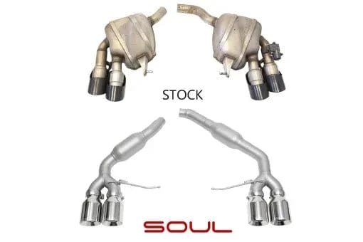 Kies-Motorsports Soul Performance Porsche Macan S / GTS / Turbo 3.0 / 3.6TT Resonated Muffler Bypass Exhaust 2014-2018