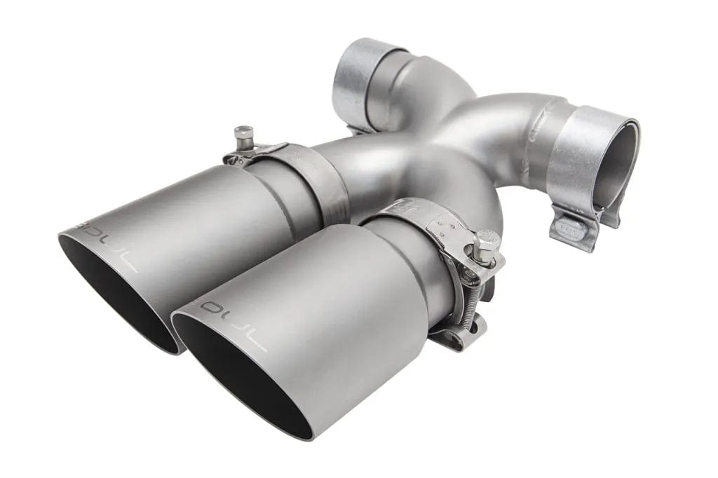Kies-Motorsports Soul Performance SOUL 05-08 Porsche 987.1 Cayman / Boxster Bolt-On X-Pipe w/ Tips - Slash Cut Brushed Finish Tips Main image