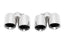 Kies-Motorsports Soul Performance SOUL 12-16 Porsche 991.1 Carrera Base (without PSE) Bolt On Exhaust Tips - Polished Chrome