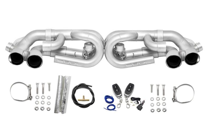 Kies-Motorsports Soul Performance SOUL 12-16 Porsche 991.1 Carrera Base (without PSE) Valved Perf. Exhaust - Pol. Chrome Tips - w/ VC Main image