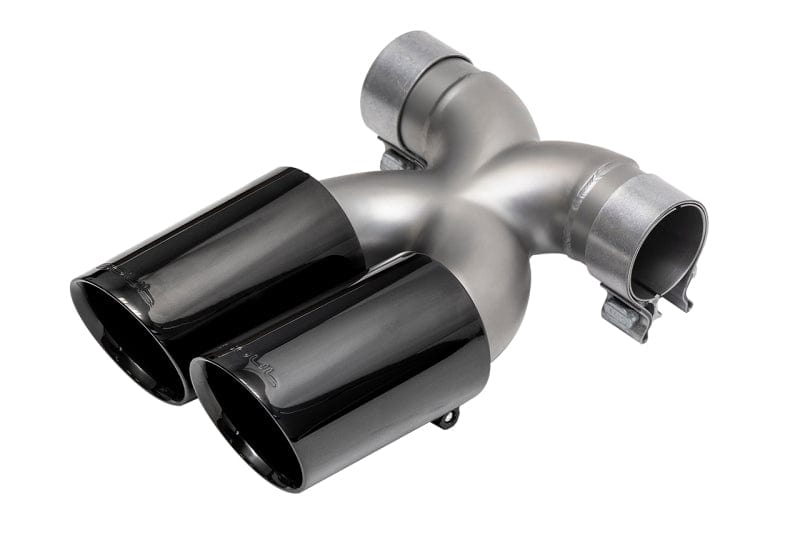 Kies-Motorsports Soul Performance SOUL 13-16 Porsche 987.2 / 981 Cayman / Boxster Bolt-On X-Pipe w/ Tips - Black Chrome Dual Wall Tips Main image