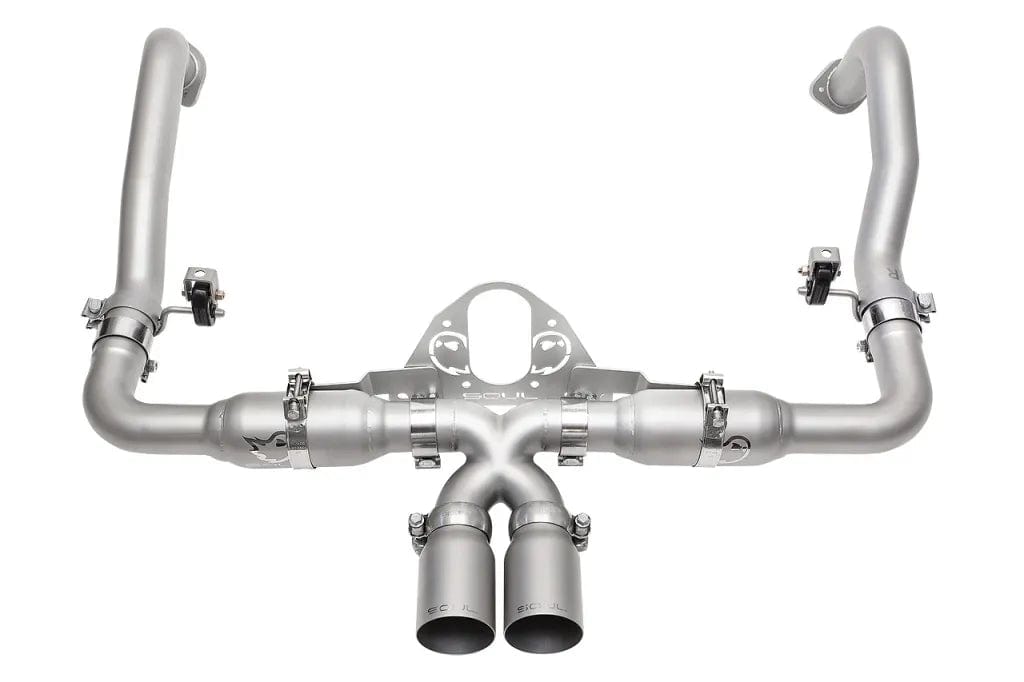 Kies-Motorsports Soul Performance SOUL 15-16 Porsche 981 GT4 / Spyder Race Exhaust - Manual - Slash Cut Signature Satin Tips