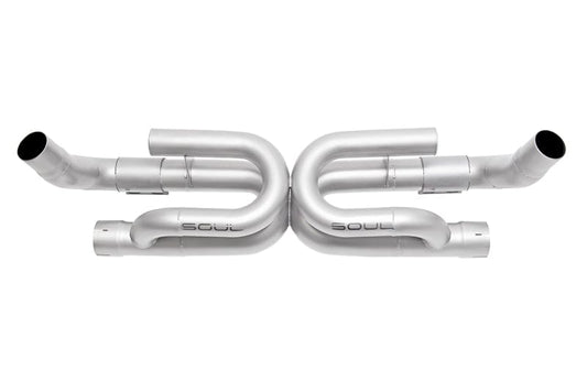 Kies-Motorsports Soul Performance SOUL 17-19 Porsche 991.2 Carrera (non-PSE) Perf. Exhaust w/ Drone Tubes - Base - Reuse Factory Tips
