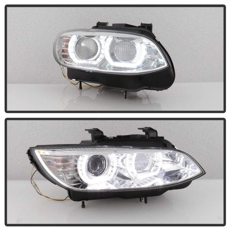 Kies-Motorsports SPYDER Spyder 08-10 BMW F92 3 Series Proj Headlight - High Beam H3 DRL LED - Chrome - PRO-YD-BMWE9208-DRL-C