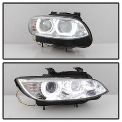 Kies-Motorsports SPYDER Spyder 08-10 BMW F92 3 Series Proj Headlight - High Beam H3 DRL LED - Chrome - PRO-YD-BMWE9208-DRL-C