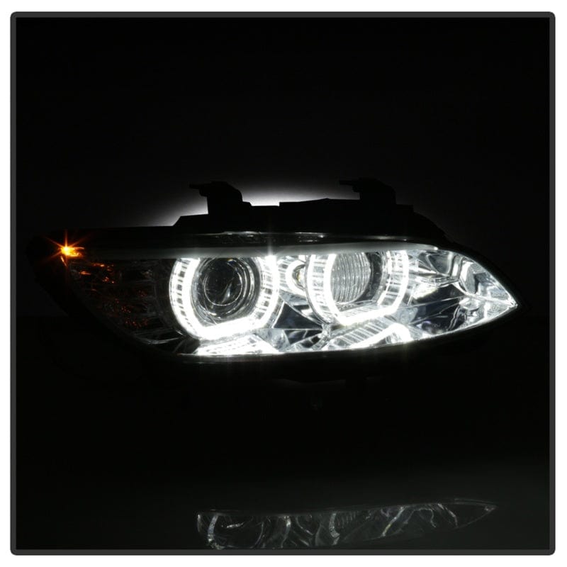 Kies-Motorsports SPYDER Spyder 08-10 BMW F92 3 Series Proj Headlight - High Beam H3 DRL LED - Chrome - PRO-YD-BMWE9208-DRL-C
