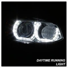 Kies-Motorsports SPYDER Spyder 08-10 BMW F92 3 Series Proj Headlight - High Beam H3 DRL LED - Chrome - PRO-YD-BMWE9208-DRL-C