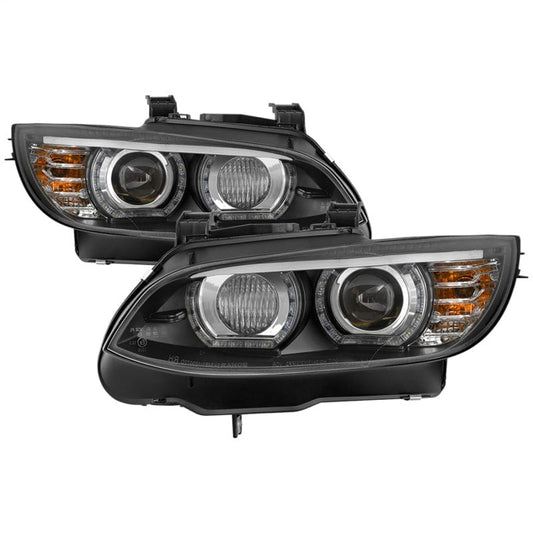 Kies-Motorsports SPYDER Spyder 08-10 BMW F92 3 Series Projector Headlights - LED DRL - Black (PRO-YD-BMWE9208-DRL-BK)