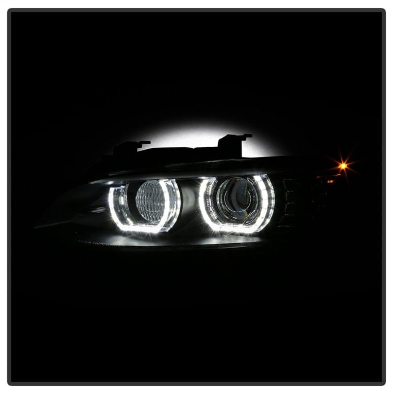 Kies-Motorsports SPYDER Spyder 08-10 BMW F92 3 Series Projector Headlights - LED DRL - Black (PRO-YD-BMWE9208-DRL-BK)