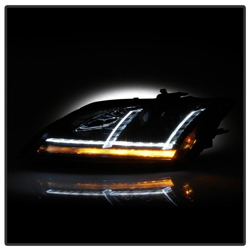 Kies-Motorsports SPYDER Spyder 08-15 Audi TT (HID Model Only) Projector Headlights - Sequential Signal - Black