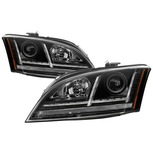 Kies-Motorsports SPYDER Spyder 08-15 Audi TT HID Xenon Projector Headlights w/Seq Turn Signal - Blk (PRO-YD-ATT08-HID-BK)