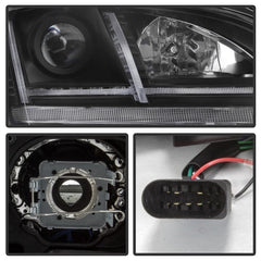 Kies-Motorsports SPYDER Spyder 08-15 Audi TT HID Xenon Projector Headlights w/Seq Turn Signal - Blk (PRO-YD-ATT08-HID-BK)
