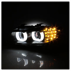 Kies-Motorsports SPYDER Spyder 09-12 BMW E90 3-Series 4DR Projector Headlights Halogen - LED - Black - PRO-YD-BMWE9009-BK