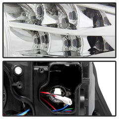 Kies-Motorsports SPYDER Spyder 09-12 BMW E90 3-Series 4DR Projector Headlights Halogen - LED - Chrome - PRO-YD-BMWE9009-C