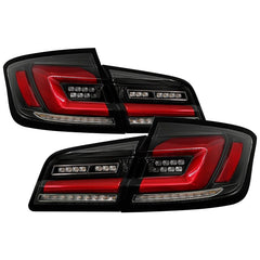 Kies-Motorsports SPYDER Spyder 11-17 BMW 5 Series F10 F18 M5  Sequential Turn Signal LED Tail Light - BK ALT-YD-BMWF1011-BK