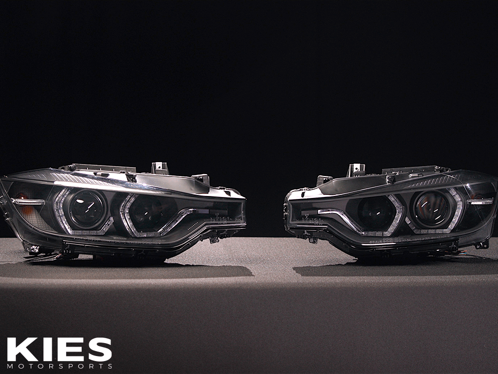Kies-Motorsports SPYDER Spyder 12-14 BMW F30 3 Series 4DR Projector Headlights - Black PRO-YD-BMWF3012-AFSHID-BK