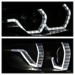 Kies-Motorsports SPYDER Spyder 12-14 BMW F30 3 Series 4DR Projector Headlights - LED DRL - Blk Smoke PRO-YD-BMWF3012-DRL-BSM