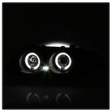 Kies-Motorsports SPYDER Spyder 99-01 BMW E46 3 Series 4DR Projector Headlights 1PC LED Halo (PRO-YD-BMWE46-4D-HL-AM-BSM)