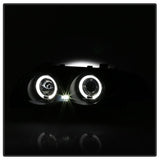 Kies-Motorsports SPYDER Spyder 99-01 BMW E46 3 Series 4DR Projector Headlights 1PC LED Halo (PRO-YD-BMWE46-4D-HL-AM-BSM)