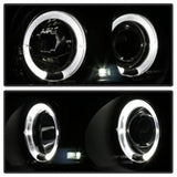 Kies-Motorsports SPYDER Spyder 99-01 BMW E46 3 Series 4DR Projector Headlights 1PC LED Halo (PRO-YD-BMWE46-4D-HL-AM-BSM)