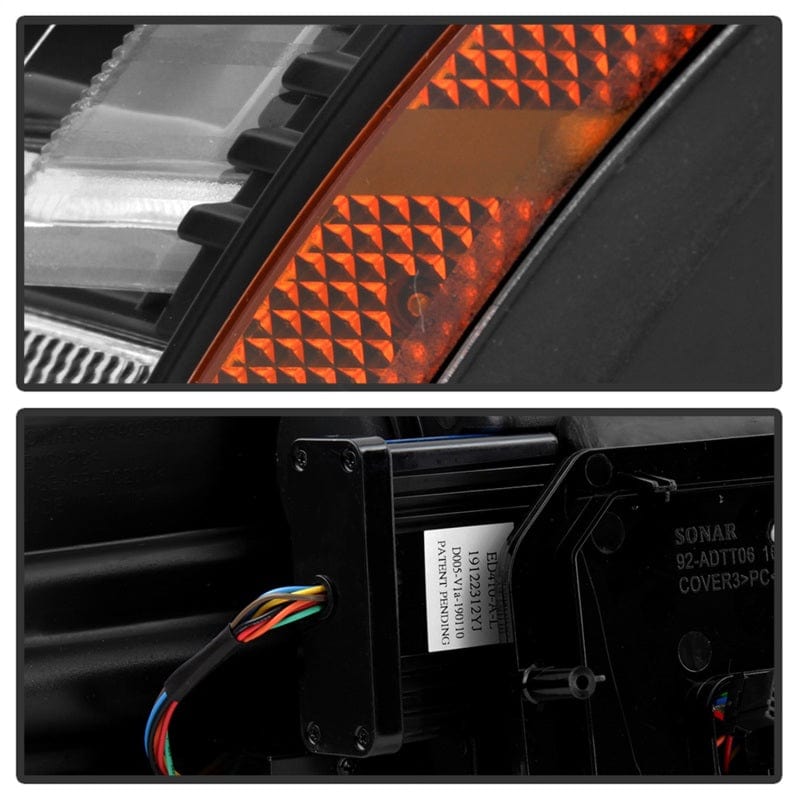 Kies-Motorsports SPYDER Spyder Audi TT 12-15 AFS Model Only Projector Headlights BK PRO-YD-ATT12HID-AFSSEQ-BK
