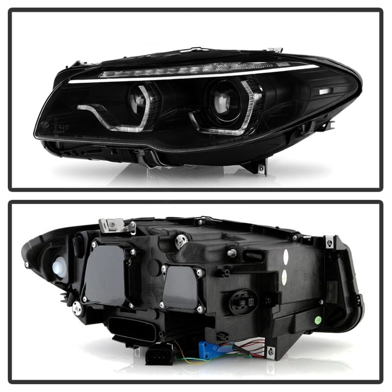 Kies-Motorsports SPYDER Spyder BMW 5 Series F10 11-13 Xenon/HID AFS Projector Headlights - Black PRO-YD-BMWF10HIDAFS-SEQ-BK