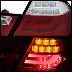 Kies-Motorsports SPYDER Spyder BMW E46 00-03 2Dr Coupe Light Bar LED Tail Lights Red Clear ALT-YD-BE4600-LBLED-RC