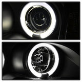 Kies-Motorsports SPYDER Spyder BMW E46 3-Series 02-05 4DR Projector Headlights 1PC LED Halo Blk PRO-YD-BMWE4602-4D-AM-BK