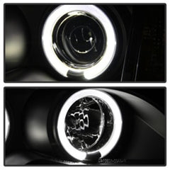 Kies-Motorsports SPYDER Spyder BMW E46 3-Series 02-05 4DR Projector Headlights 1PC LED Halo Blk PRO-YD-BMWE4602-4D-AM-BK
