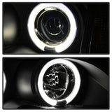 Kies-Motorsports SPYDER Spyder BMW E46 3-Series 02-05 4DR Projector Headlights 1PC LED Halo Blk PRO-YD-BMWE4602-4D-AM-BK