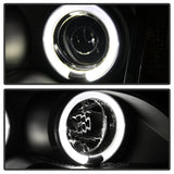 Kies-Motorsports SPYDER Spyder BMW E46 3-Series 02-05 4DR Projector Headlights 1PC LED Halo Blk PRO-YD-BMWE4602-4D-AM-BK