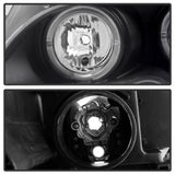 Kies-Motorsports SPYDER Spyder BMW E46 3-Series 02-05 4DR Projector Headlights 1PC LED Halo Blk PRO-YD-BMWE4602-4D-AM-BK