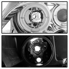 Kies-Motorsports SPYDER Spyder BMW E46 3-Series 02-05 4DR Projector Headlights 1PC LED Halo Chrm PRO-YD-BMWE4602-4D-AM-C