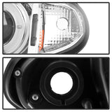 Kies-Motorsports SPYDER Spyder BMW E46 3-Series 02-05 4DR Projector Headlights 1PC LED Halo Chrm PRO-YD-BMWE4602-4D-AM-C