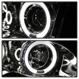 Kies-Motorsports SPYDER Spyder BMW E46 3-Series 02-05 4DR Projector Headlights 1PC LED Halo Chrm PRO-YD-BMWE4602-4D-AM-C