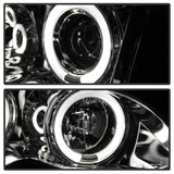 Kies-Motorsports SPYDER Spyder BMW E46 3-Series 02-05 4DR Projector Headlights 1PC LED Halo Chrm PRO-YD-BMWE4602-4D-AM-C