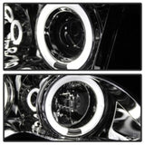 Kies-Motorsports SPYDER Spyder BMW E46 3-Series 02-05 4DR Projector Headlights 1PC LED Halo Chrm PRO-YD-BMWE4602-4D-AM-C