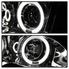 Kies-Motorsports SPYDER Spyder BMW E46 3-Series 02-05 4DR Projector Headlights 1PC LED Halo Chrm PRO-YD-BMWE4602-4D-AM-C