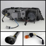 Kies-Motorsports SPYDER Spyder BMW E46 3-Series 04-06 2 DR Projector Halogen Model- LED Halo Blk PRO-YD-BMWE4604-2DR-HL-BK