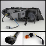 Kies-Motorsports SPYDER Spyder BMW E46 3-Series 04-06 2 DR Projector Halogen Model- LED Halo Blk PRO-YD-BMWE4604-2DR-HL-BK