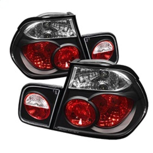 Kies-Motorsports SPYDER Spyder BMW E46 3-Series 99-01 4Dr Euro Style Tail Lights- Black ALT-YD-BE4699-4D-BK