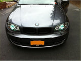 Kies-Motorsports SPYDER Spyder BMW E87 1-Series 08-11 Projector Headlights LED Halo Black High H1 Low H7 PRO-YD-BMWE87-HL-BK