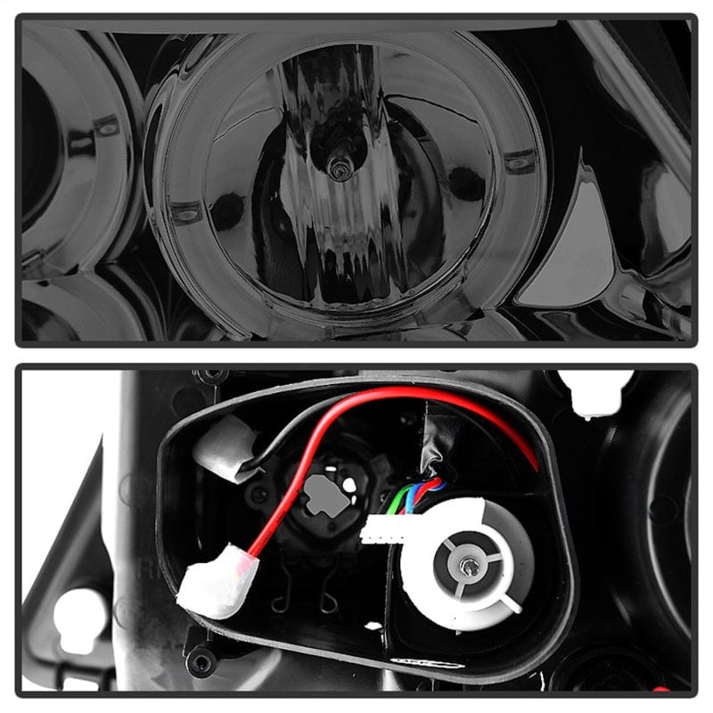 Kies-Motorsports SPYDER Spyder BMW E90 3-Series 06-08 (4 dr) Proj LED Halo Amber Reflctr Rplc Bulb Smke PRO-YD-BMWE9005-AM-S