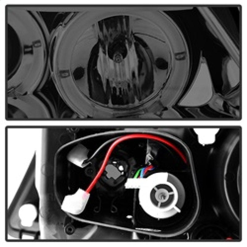 Kies-Motorsports SPYDER Spyder BMW E90 3-Series 06-08 (4 dr) Proj LED Halo Amber Reflctr Rplc Bulb Smke PRO-YD-BMWE9005-AM-S