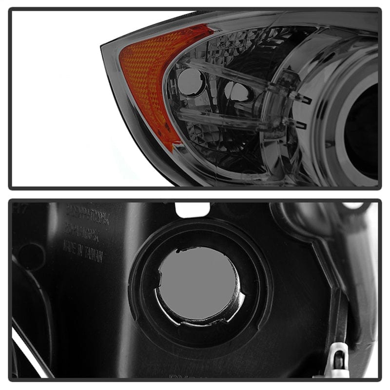 Kies-Motorsports SPYDER Spyder BMW E90 3-Series 06-08 (4 dr) Proj LED Halo Amber Reflctr Rplc Bulb Smke PRO-YD-BMWE9005-AM-S