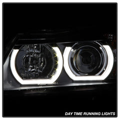 Kies-Motorsports SPYDER Spyder BMW E90 3-Series 06-08 4DR Headlights - Halogen Model Only - Black PRO-YD-BMWE9005V2-AM-BK