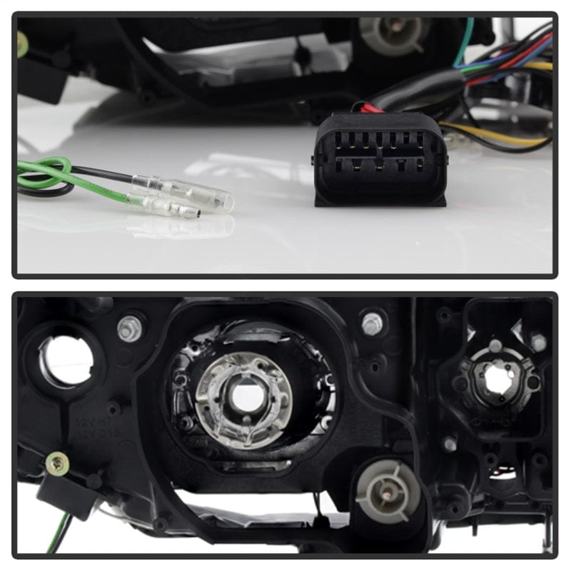 Kies-Motorsports SPYDER Spyder BMW E90 3-Series 06-08 4DR Headlights - Halogen Model Only - Black PRO-YD-BMWE9005V2-AM-BK