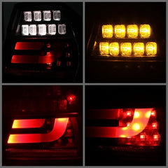Kies-Motorsports SPYDER Spyder BMW E90 3-Series 06-08 4Dr LED Indicator LED Tail Lights Blk ALT-YD-BE9006-LBLED-G2-BK